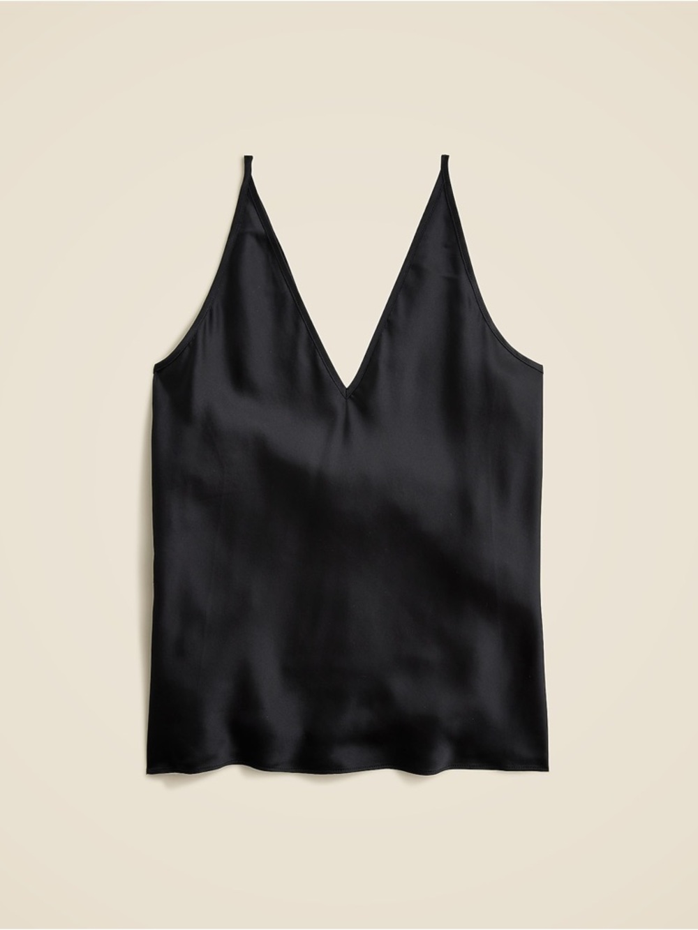 NWOT 100% Silk J. Crew Carrie V-neck Camisole Tank Top Red Going Out Medium - Picture 9 of 10